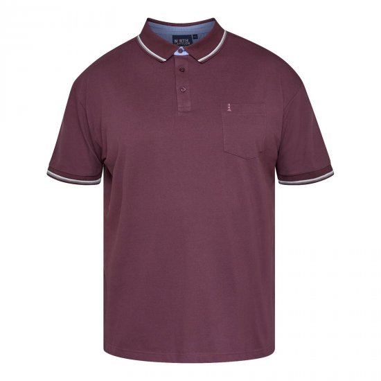North Latitude Superflex Polo Aubergine - TALL polo marškinėliai - TALL polo marškinėliai aukštiems
