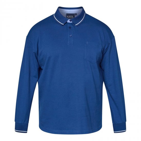 North Latitude Superflex Polo LS Mėlyna - Polo marškinėliai - Polo marškinėliai - 2XL-8XL