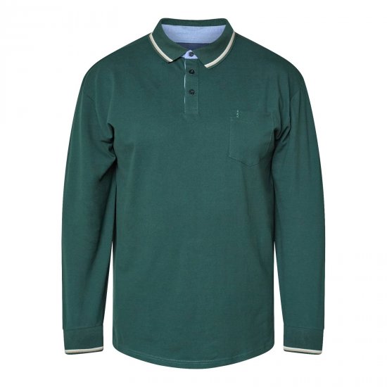 North Latitude Superflex Polo LS Žalia/Chaki - Polo marškinėliai - Polo marškinėliai - 2XL-8XL