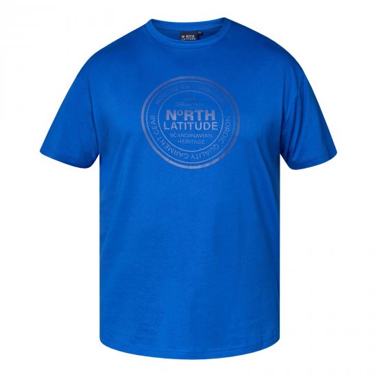 North Latitude T-Shirt Mėlyna - Marškinėliai - Marškinėliai - 2XL-14XL