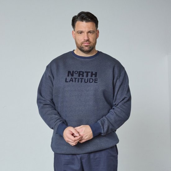 North Latitude Crewneck Logo Sweat Tamsiai mėlyna - Megztiniai ir džemperiai - Megztiniai ir Džemperiai - 2XL-14XL