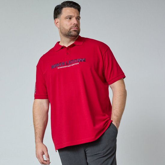 North Latitude Logo Polo Geltona/Oranžinė - Polo marškinėliai - Polo marškinėliai - 2XL-8XL