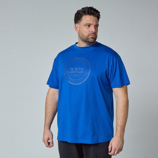 North Latitude T-Shirt Mėlyna - Marškinėliai - Marškinėliai - 2XL-14XL