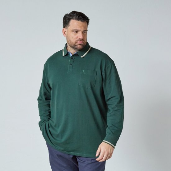 North Latitude Superflex Polo LS Žalia/Chaki - Polo marškinėliai - Polo marškinėliai - 2XL-8XL