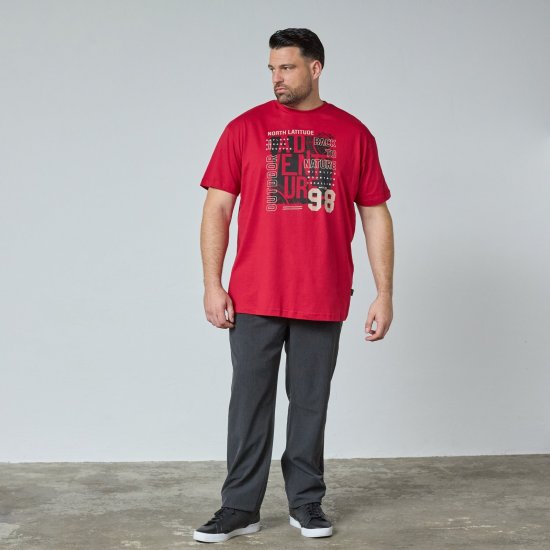 North Latitude Adventure 98 Graphic Tee Geltona/Oranžinė - TALL marškinėliai - Marškinėliai Aukštiems Vyrams