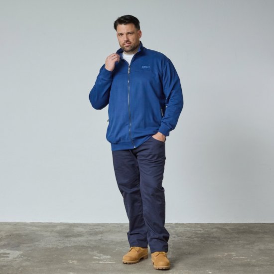 North Latitude Sweat Cardigan Mėlyna - TALL džemperiai - TALL džemperiai aukštiems vyrams