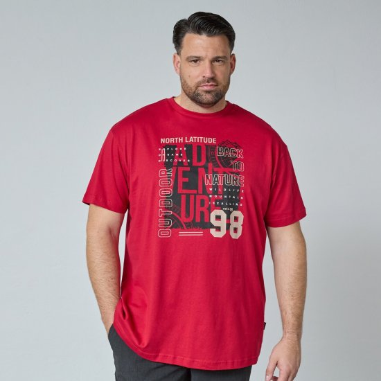North Latitude Adventure 98 Graphic Tee Geltona/Oranžinė - Marškinėliai - Marškinėliai - 2XL-14XL