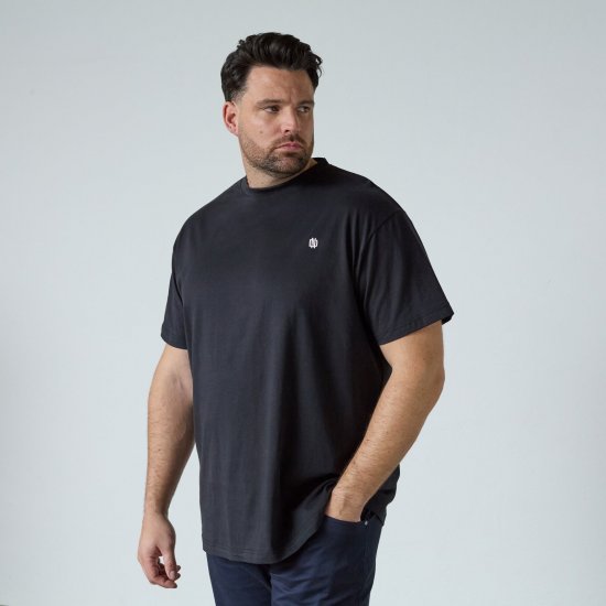 North Latitude T-Shirt With Back Print Juoda - Marškinėliai - Marškinėliai - 2XL-14XL
