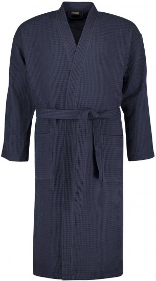 Adamo Jadon Waffelpiqué Bathrobe Navy - Apatinis trikotažas ir plaukimo apranga - Apatinis trikotažas - 2XL-8XL