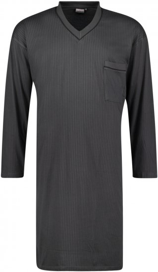 Adamo Gustav Long Nightshirt Charcoal - Apatinis trikotažas ir Plaukimo apranga - Apatinis trikotažas - 2XL-8XL