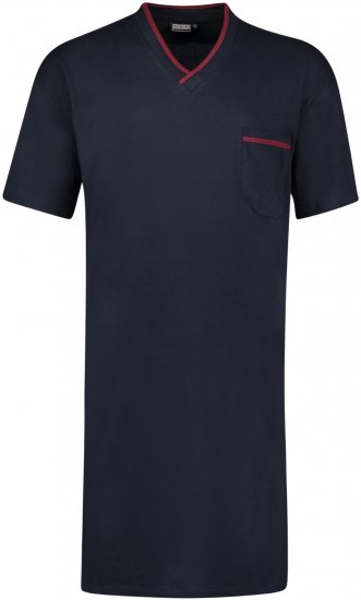 Adamo Bert Short sleeve Long Nightshirt Navy - Apatinis trikotažas ir plaukimo apranga - Apatinis trikotažas - 2XL-8XL