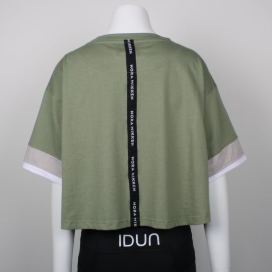 Nora Mikken AGNES Crop Top Green - Marškinėliai - 
