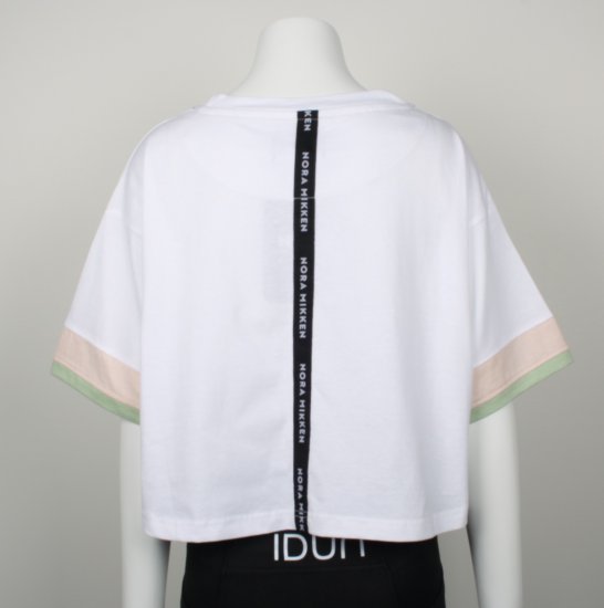 Nora Mikken AGNES Crop Top White - Marškinėliai - 