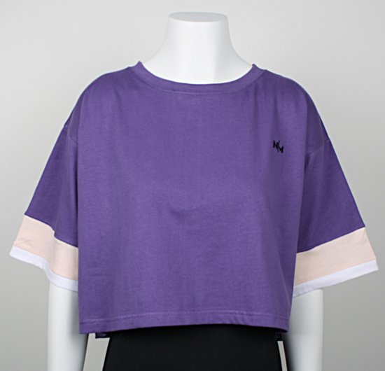 Nora Mikken AGNES Crop Top Purple - Marškinėliai - 