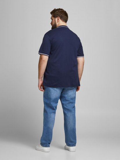 Jack & Jones Jersey Polo Navy - Polo marškinėliai - Polo marškinėliai - 2XL-8XL