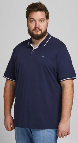 Jack & Jones Jersey Polo Navy - Polo marškinėliai - Polo marškinėliai - 2XL-8XL