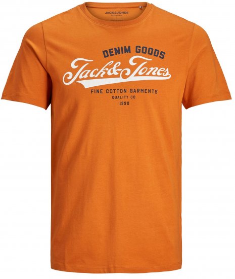 Jack & Jones Elogo T-Shirt Hawaiian Sunset - Marškinėliai - Marškinėliai - 2XL-14XL
