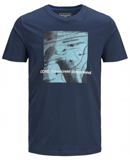 Jack & Jones Jump T-shirt Navy - Marškinėliai - Marškinėliai - 2XL-14XL