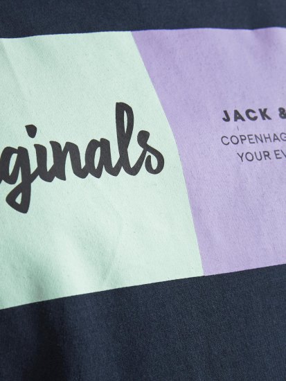 Jack & Jones Joshua T-shirt Navy - Marškinėliai - Marškinėliai - 2XL-14XL