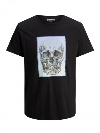 Jack & Jones Gradskull T-Shirt Black - Marškinėliai - Marškinėliai - 2XL-14XL