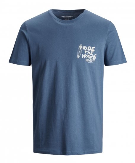 Jack & Jones Strims T-Shirt Ensign Blue - Marškinėliai - Marškinėliai - 2XL-14XL