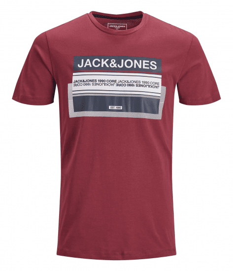 Jack & Jones Booster T-shirt Sun-Dried Tomato - Marškinėliai - Marškinėliai - 2XL-14XL