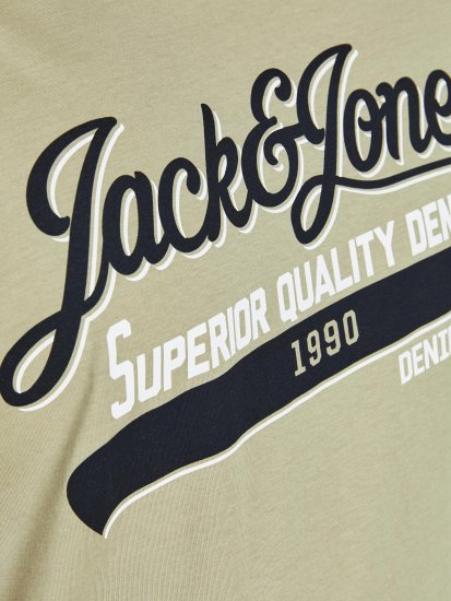 Jack & Jones JJELOGO TEE Light Green - Marškinėliai - Marškinėliai - 2XL-14XL