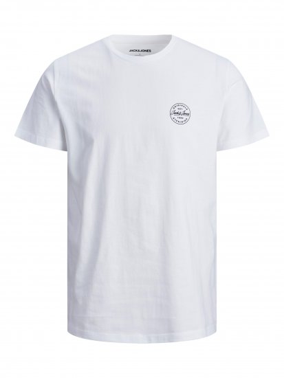 Jack & Jones JJESHARK TEE White - Marškinėliai - Marškinėliai - 2XL-14XL
