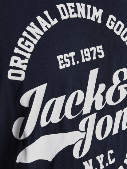 Jack & Jones JJERAFA TEE Navy - Marškinėliai - Marškinėliai - 2XL-14XL