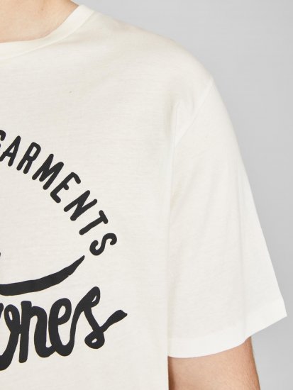 Jack & Jones JJERAFA TEE White - Marškinėliai - Marškinėliai - 2XL-14XL