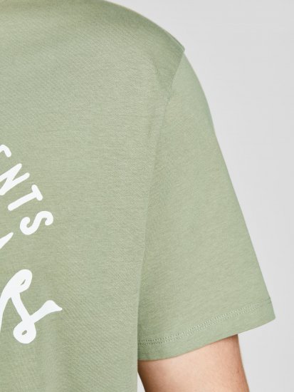 Jack & Jones JJERAFA TEE Light Green - Marškinėliai - Marškinėliai - 2XL-14XL