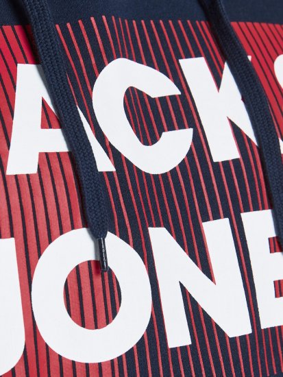 Jack & Jones JJECORP Hoodie Navy - Megztiniai ir džemperiai - Megztiniai ir Džemperiai - 2XL-14XL