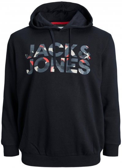 Jack & Jones JJRAMP Hoodie Black - Megztiniai ir džemperiai - Megztiniai ir Džemperiai - 2XL-14XL