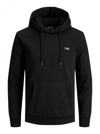 Jack & Jones JCOKING SWEAT HOOD Black - Megztiniai ir džemperiai - Megztiniai ir Džemperiai - 2XL-14XL