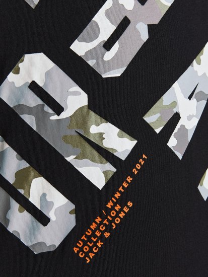 Jack & Jones JCOSTREET TEE Black - Marškinėliai - Marškinėliai - 2XL-14XL