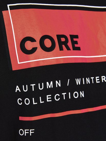 Jack & Jones JCOBOOSTER TEE Black - Marškinėliai - Marškinėliai - 2XL-14XL