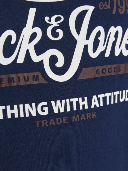 Jack & Jones JPRBLUBOOSTER TEE Navy - Marškinėliai - Marškinėliai - 2XL-14XL