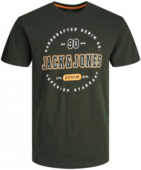 Jack & Jones JJSTAMP TEE Green - Marškinėliai - Marškinėliai - 2XL-14XL