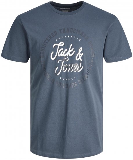 Jack & Jones JJSTAMP TEE Ombre Blue - Marškinėliai - Marškinėliai - 2XL-14XL