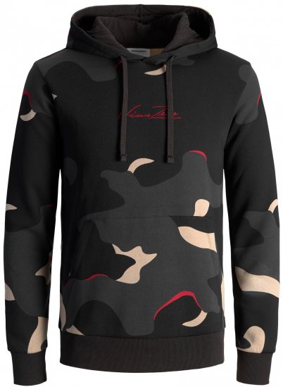 Jack & Jones JJCRAMP Hoodie Black - Megztiniai ir džemperiai - Megztiniai ir Džemperiai - 2XL-14XL