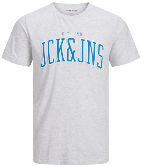 Jack & Jones JJCEMB TEE White - Marškinėliai - Marškinėliai - 2XL-14XL