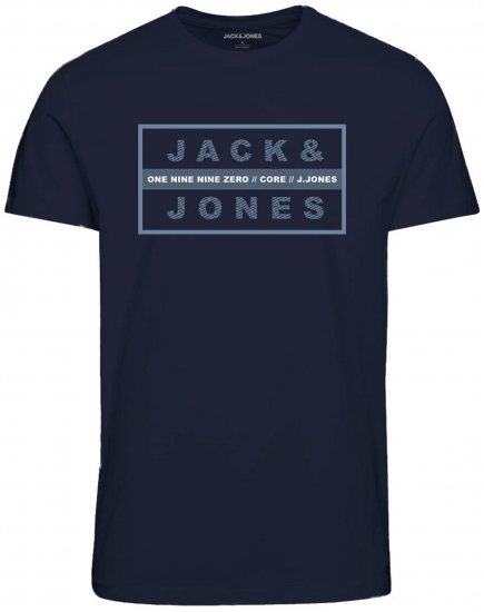 Jack & Jones JJSTORM TEE Navy - Marškinėliai - Marškinėliai - 2XL-14XL