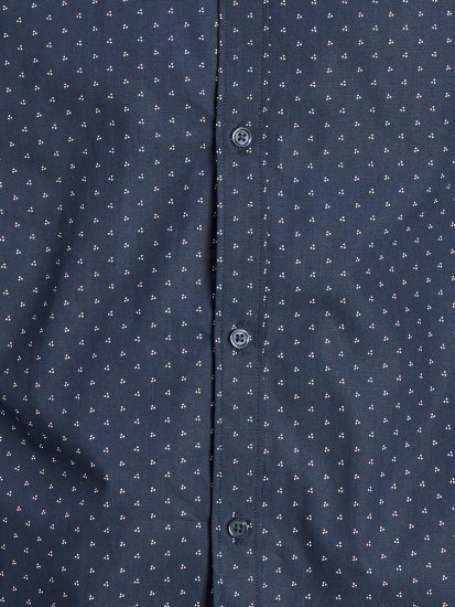 Jack & Jones JPRBLACARDIFF Print Shirt LS Navy - Marškiniai - Marškiniai - 2XL-8XL
