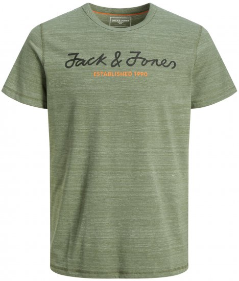 Jack & Jones JCOBERG UPSCALED TEE Green - Marškinėliai - Marškinėliai - 2XL-14XL