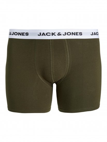 Jack & Jones BASIC White WB Trunks 5-Pack Green - Apatinis trikotažas ir plaukimo apranga - Apatinis trikotažas - 2XL-8XL