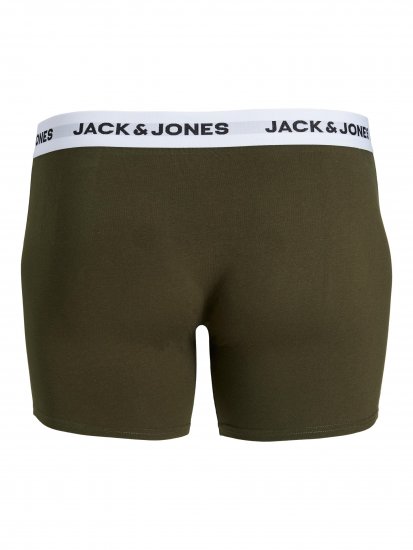 Jack & Jones BASIC White WB Trunks 5-Pack Green - Apatinis trikotažas ir plaukimo apranga - Apatinis trikotažas - 2XL-8XL