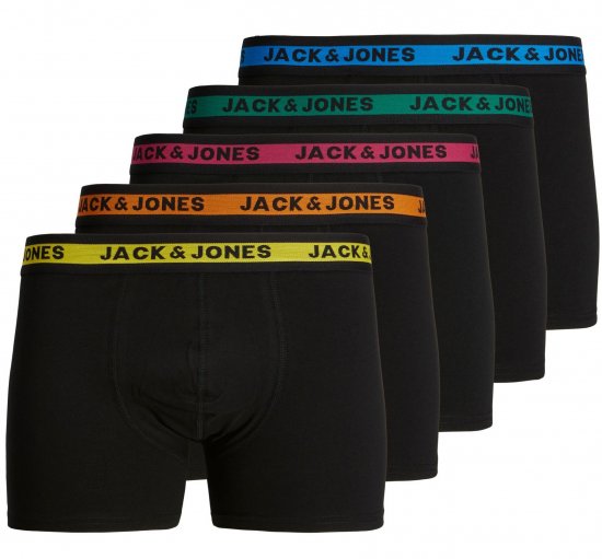 Jack & Jones JACJOSH Boxers 5-pack Black - Apatinis trikotažas ir plaukimo apranga - Apatinis trikotažas - 2XL-8XL