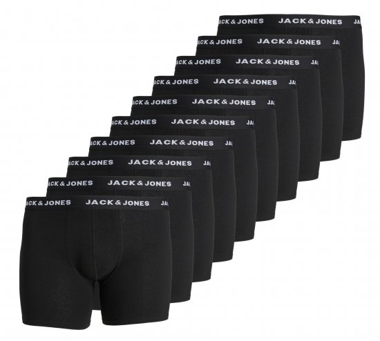 Jack & Jones JACHUEY Boxers 10-pack Black - Apatinis trikotažas ir plaukimo apranga - Apatinis trikotažas - 2XL-8XL