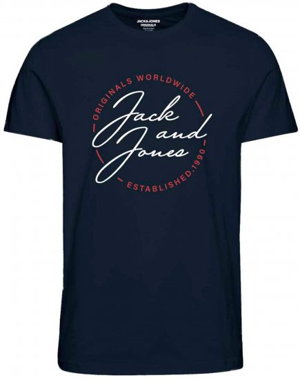 Jack & Jones JORJERRYS TEE Navy - Marškinėliai - Marškinėliai - 2XL-14XL