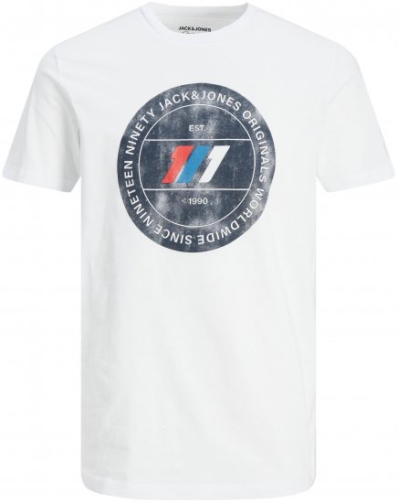 Jack & Jones JORNATE TEE White - Marškinėliai - Marškinėliai - 2XL-14XL